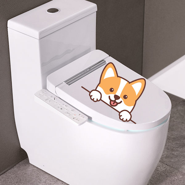 Corgi-tarrat, hauskat seinätarrat WC:hen, kylpyhuoneeseen, keittiöön, PV
