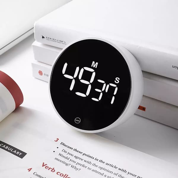 Digital Kök Timer: Stor magnetisk LED-timer med 3 volymnivåer