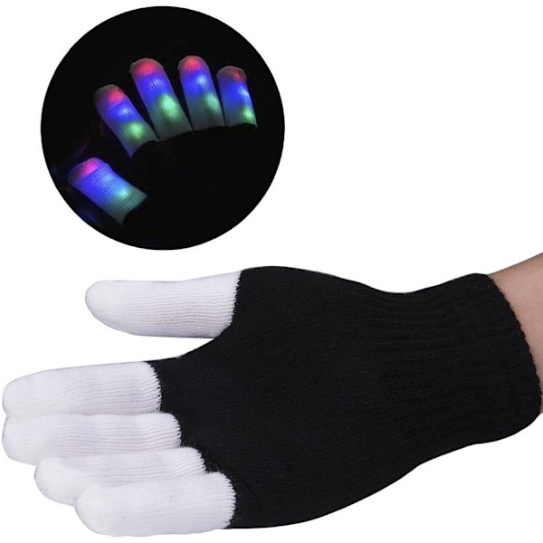 LED-lysende handsker/farverige, LED Rave-belysning blinkende/multi Co