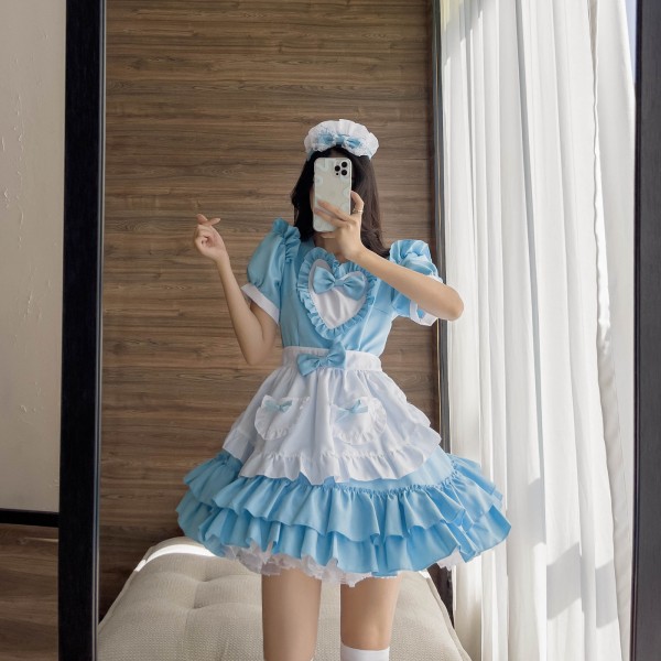 Hymyilevä Lolita Mielenrauha rusettilla Mekko Chiffon Prinsessa Dre