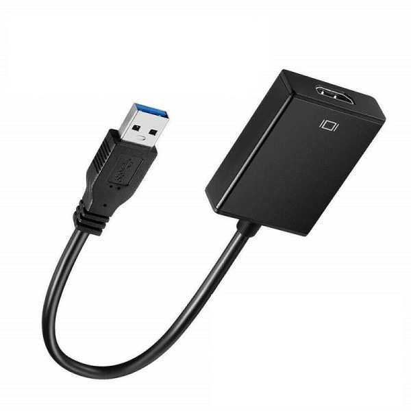 Free Drive USB 3.0 to HDMI Female Converter HD Transfer Cable La