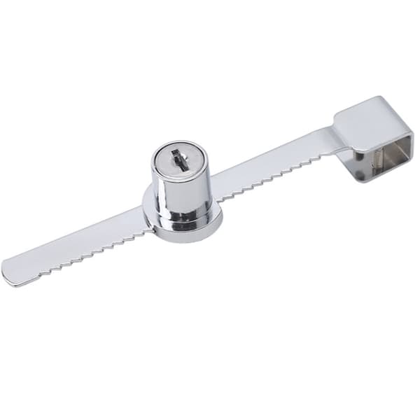 2 st Silver Easy Install Glasdisplay Showcase Cabinet Slide L
