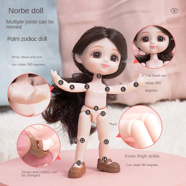 12 stjernetegnspalme 15cm simulation lommedukke dukke, 12 farver Horse