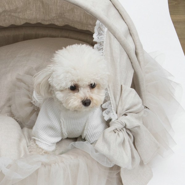 Ny Walv Ge Dog Bar Bear Skirt Små Hunde Puslespil Blonde Mode Pu