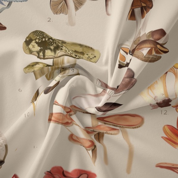 Svamp gobeläng Vintage gobeläng Illustration Ritning Referens
