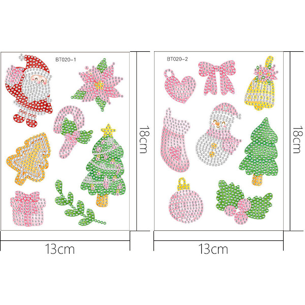 Joulu 5D timanttimaalaustarrat Lapset DIY pora mosaiikki
