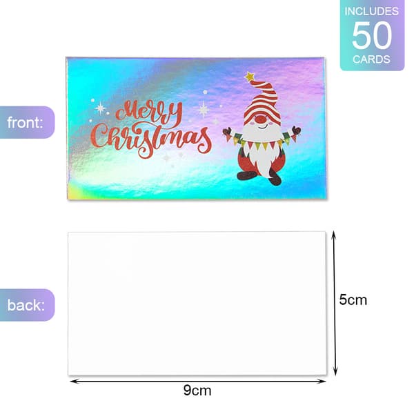 100 DIY-festkort i regnbue-laser med julemotiv