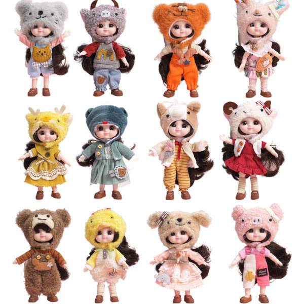 12 stjernetegnspalme 15cm simulation lommedukke dukke, 12 farver Rabbit