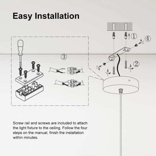 Wire Hengependler Lampehode med Ledning Pendler Ledningssett DIY Di