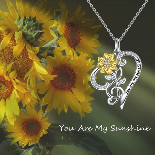 You Are My Sunshine Necklace Solroshalsband för kvinnor och Gi