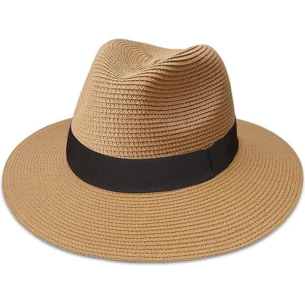 Dame Menn Halm Panama Solhatt
