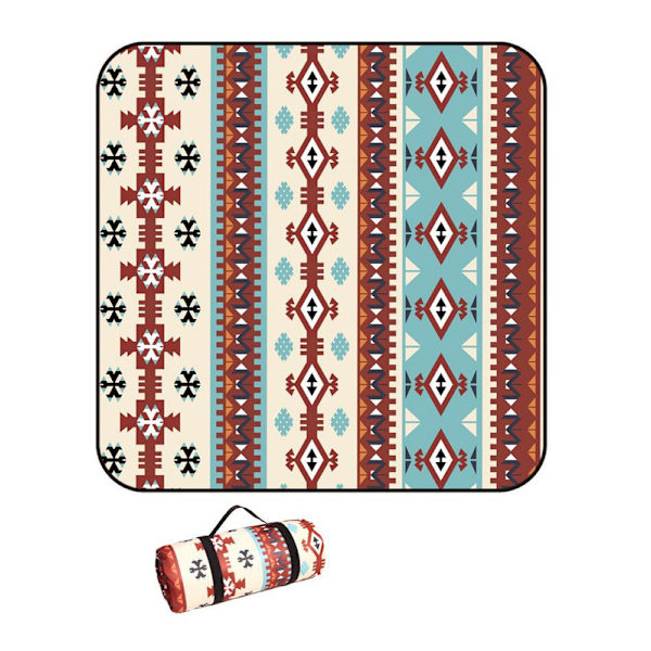 Piknikviltti, Boho Piknikmatto Vedenpitävään Taitettavaan, Hiekkaansa Kestävä Ylisuuri Ulkokäyttöön Sopiva Matto, Juhliin, Leirintään, Puistoon, Matkustukseen, Ruoholle, Lahjaksi, Tyyli 18 150*150cm