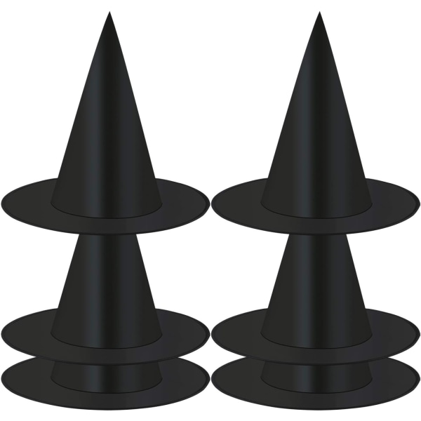 6 delar Halloween Black Witch Hattar Halloween Party Dress Witch