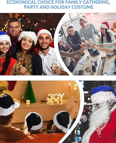 Julehat Plys Julemand Hat Julefest Hat Julemand Hat Sæt