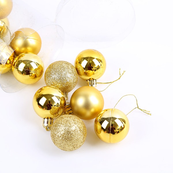 24 st julglitterkulor julgranskulor hängande