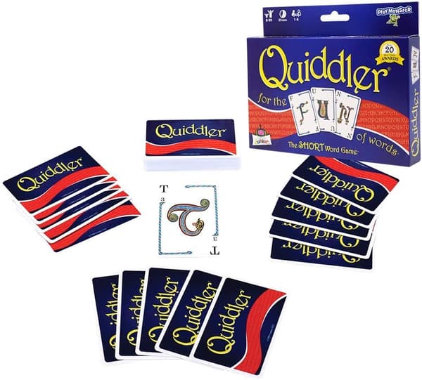 Quiddler brädspel kort engelsk magikerspel