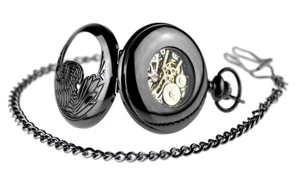 1 U Eagle/Angel/Phoenix Blå Romertall Mekanisk Urskive Lommeur