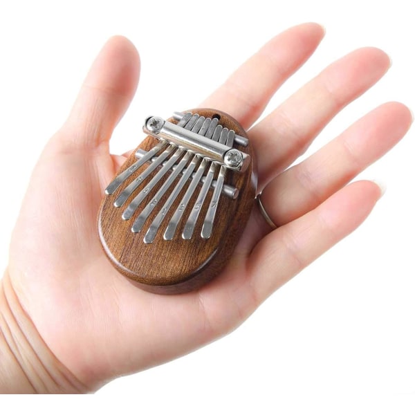 Mini tommelfingerklaver, massivt træ 8-tangent fingerklaver, Mariba bærbar