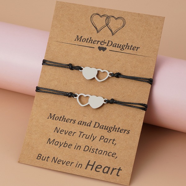 2 stk. Pinky Promise-armbånd, matchende armbånd for avstand