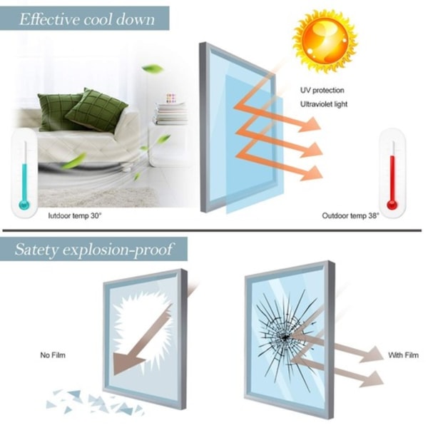 45*200cm 3D laser stor geometrisk cirkel elektrostatisk glasfil