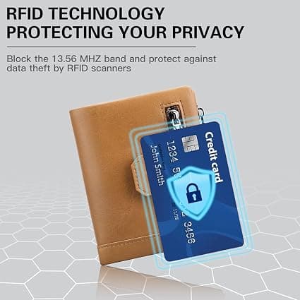 Herrepung i ægte læder RFID-blokering, Bifold-pung til