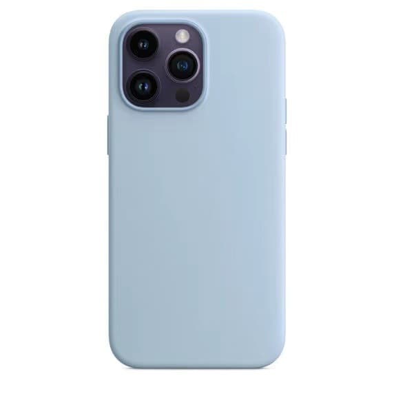 Silikonfodral med MagSafe till iPhone 14 Pro - Sky Blue