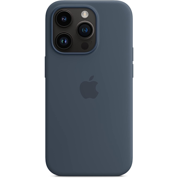 iPhone 14 Pro silikonecover med MagSafe - Storm Blue