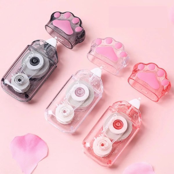 3-pack söta korrigeringstejp, kattkorrigeringstejp, Kawaii-färg