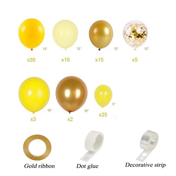 Solrosballonggirlang för babyshowerdekorationer för flickor eller pojkar