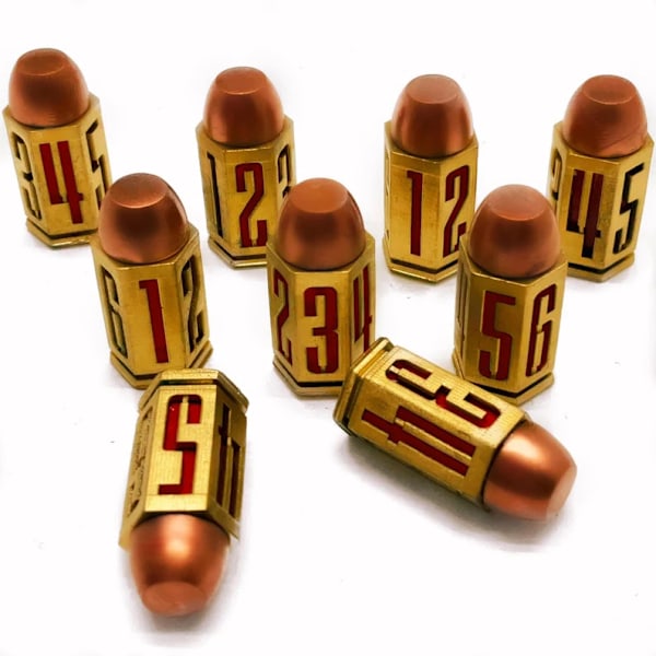 Sett med 9 D6 terninger - Ideell for DND, Warhammer 40k, Hjemme-RPGer, D&D.