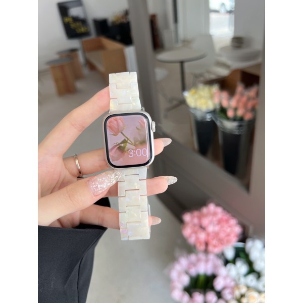 Resin watch kompatibel med Apple Watch Band 38mm 40mm 41m