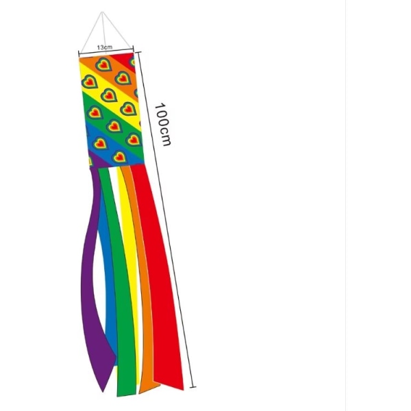 Regnbågshänge, utmärkt dekorativ trakeal flagga hängande flagga (