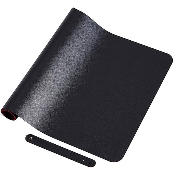 Oversized Laptop Musematte Stor Vanntett Lær Skrivebordsmatte Mus