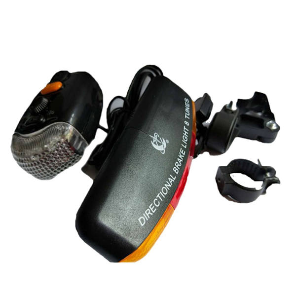 Multifunktionel cykelblinklys/cykelbaglygte elektrisk horn
