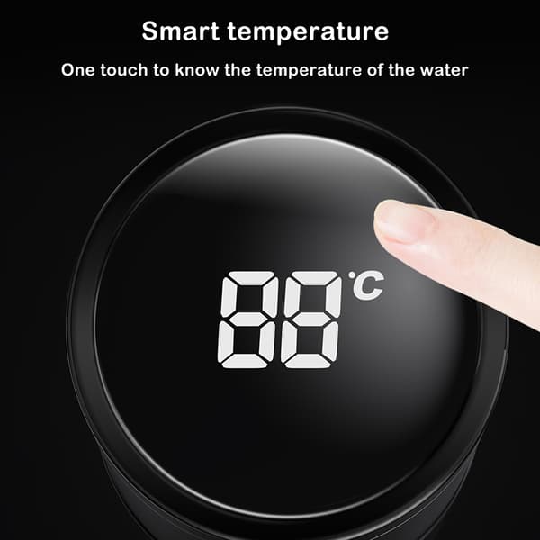 Intelligent Termos i Rustfrit Stål med Temperaturvisning