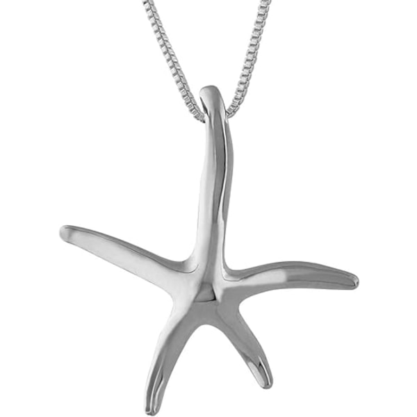 Vackert Silver Starfish hänge - 925 Sterling Silver Starfish