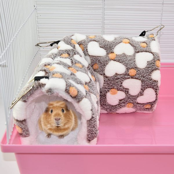 Gnagar sovande plysch litet hus hamster hängmatta leksak säng hus