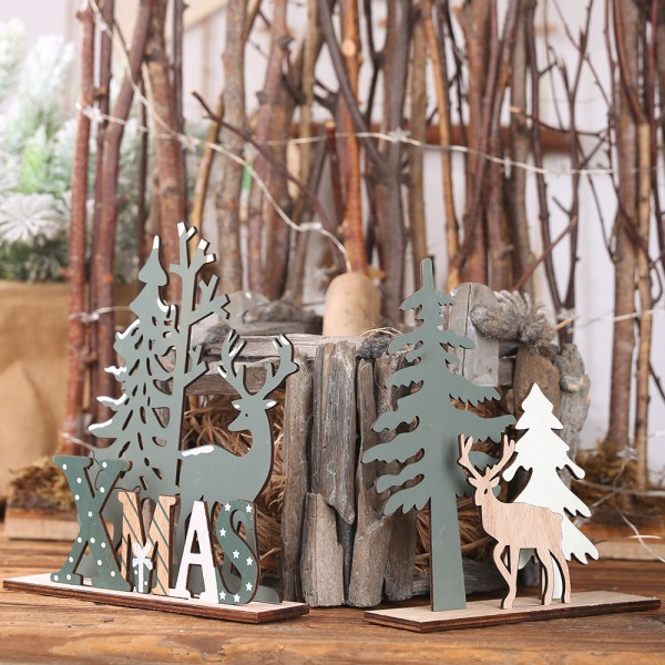 2 stjälkar juldekorationer DIY älg julgransprydnader