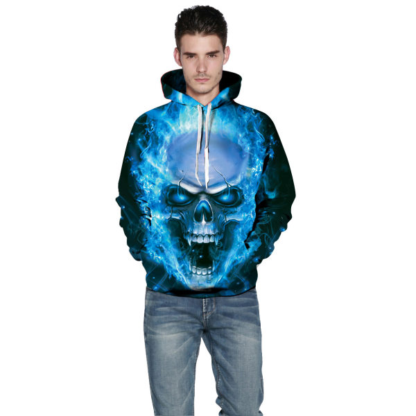 Unisex 3D Digital Print Hoodie for Men Women (M)