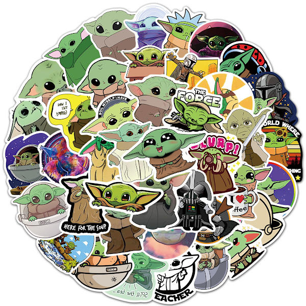 150 söpöä Yoda Yoda -tarraa PVC-graffititarraa