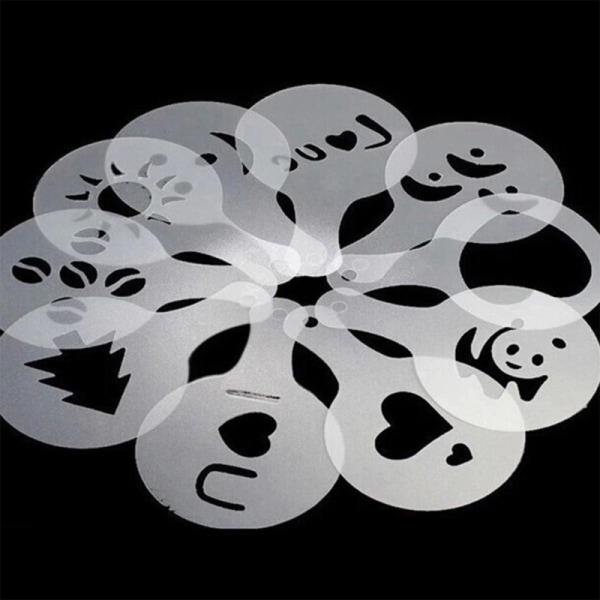 32 Plast Blomdesignformar Fancy Kaffeutskrift Modell Kaffe