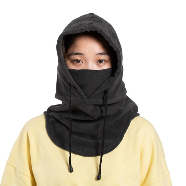 Unisex Höst Vinter Vindtät Dragsko Varm Utomhus Huva Han