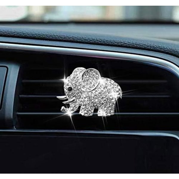 Car Air Fresheners Vent Clips Cute Bling Diamond Elephant Car Ai
