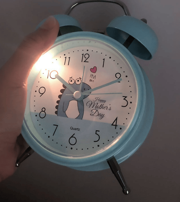 Söpö opiskelijahälytyskello Candy Color Bell Style Silent Bedside C