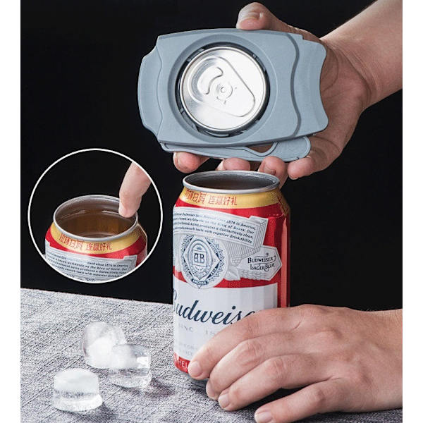 1-pack bärbar startölöppnare dryckesöppnare (grå)