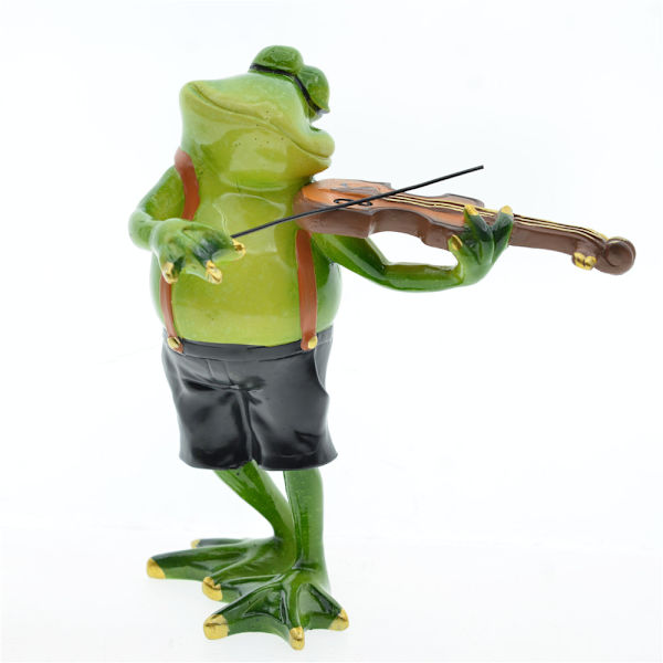Nordisk Have Hjem Dekoration Violin Frø Festival Baby Resin Cr