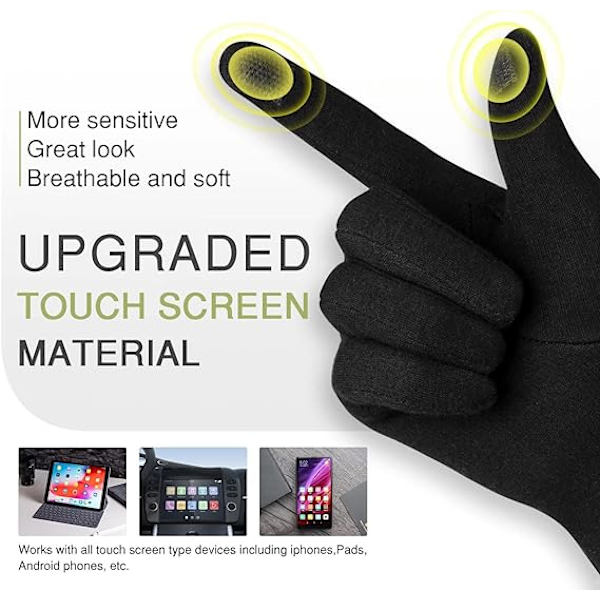 Dame Vinter Varme Handsker, med Touch Screen Sensitive Tekst Fin