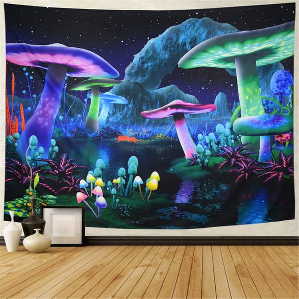Galaxy Space Tapestry Dröm Tapestry Magiskt Landskap Tapestry