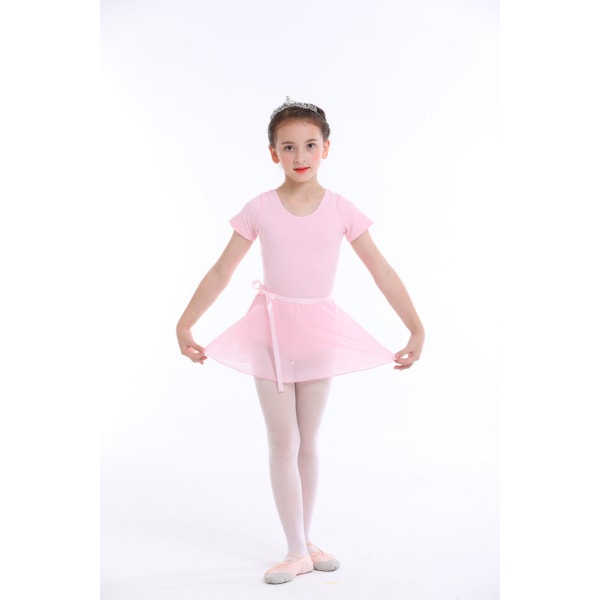 Balettkläder för flickor med avtagbar kjol - Rosa 120cm
