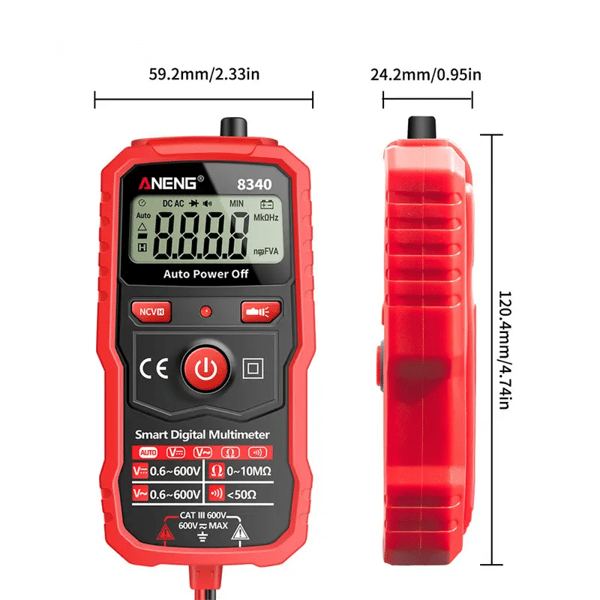 Automatisk multimeter med høj præcision, spændingsmodstandstester